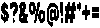Poster Condensed otf (400) Font OTHER CHARS