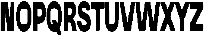 Poster Condensed ttf (400) Font UPPERCASE