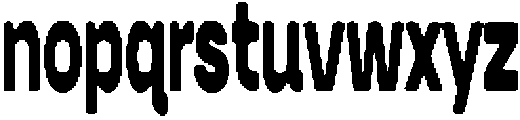 Poster Condensed ttf (400) Font LOWERCASE