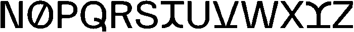 Poster Future otf (400) Font UPPERCASE