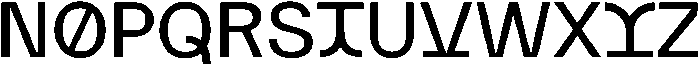 Poster Future ttf (400) Font LOWERCASE