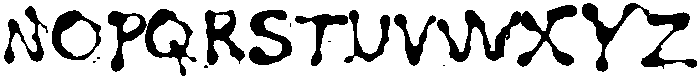 Poster Paint otf (400) Font LOWERCASE