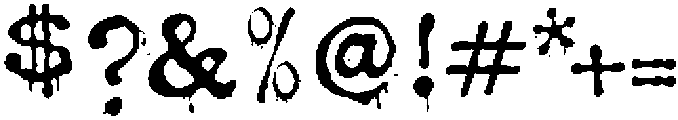 Poster Paint ttf (400) Font OTHER CHARS