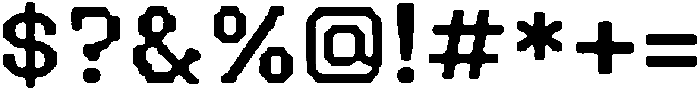 Poster Pixel otf (400) Font OTHER CHARS
