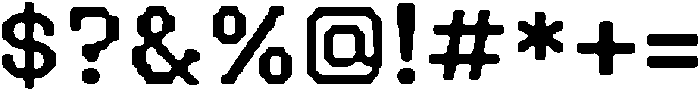Poster Pixel ttf (400) Font OTHER CHARS