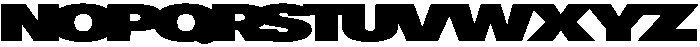 Poster Wide otf (400) Font LOWERCASE