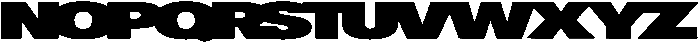 Poster Wide ttf (400) Font LOWERCASE