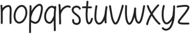 Potassium Regular otf (400) Font LOWERCASE