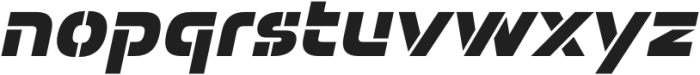 Potel Stencil Black Italic otf (900) Font LOWERCASE