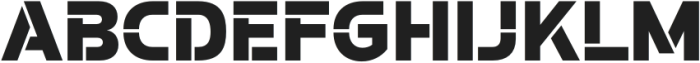 Potel Stencil Black otf (900) Font UPPERCASE