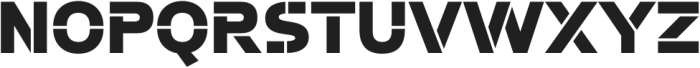 Potel Stencil Black otf (900) Font UPPERCASE