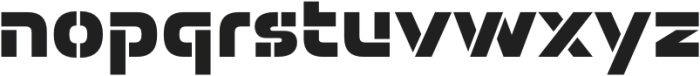 Potel Stencil Black otf (900) Font LOWERCASE
