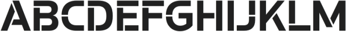 Potel Stencil Bold otf (700) Font UPPERCASE
