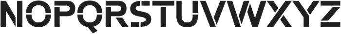 Potel Stencil Bold otf (700) Font UPPERCASE