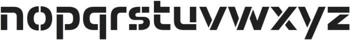 Potel Stencil Bold otf (700) Font LOWERCASE