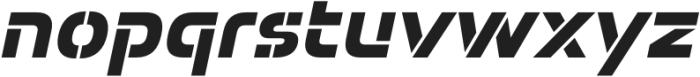 Potel Stencil Extra Bold Italic otf (700) Font LOWERCASE
