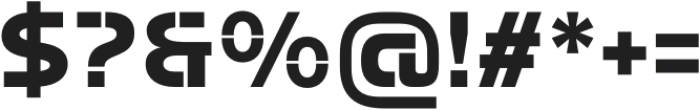 Potel Stencil Extra Bold otf (700) Font OTHER CHARS