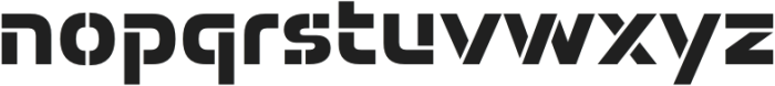 Potel Stencil Extra Bold otf (700) Font LOWERCASE