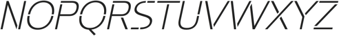 Potel Stencil Extra Light Italic otf (200) Font UPPERCASE
