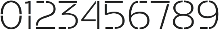 Potel Stencil Extra Light otf (200) Font OTHER CHARS