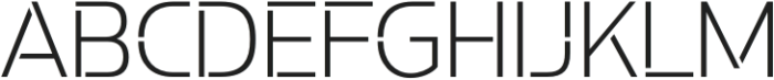 Potel Stencil Extra Light otf (200) Font UPPERCASE