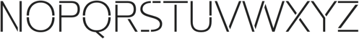 Potel Stencil Extra Light otf (200) Font UPPERCASE
