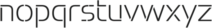 Potel Stencil Extra Light otf (200) Font LOWERCASE