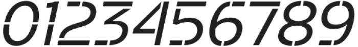 Potel Stencil Italic otf (400) Font OTHER CHARS