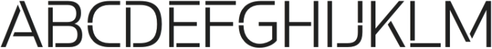 Potel Stencil Light otf (300) Font UPPERCASE