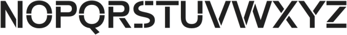 Potel Stencil Semi Bold otf (600) Font UPPERCASE