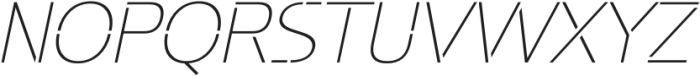 Potel Stencil Thin Italic otf (100) Font UPPERCASE