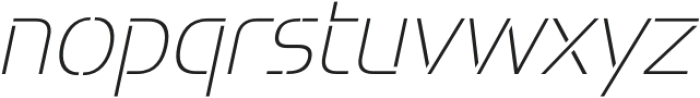 Potel Stencil Thin Italic otf (100) Font LOWERCASE