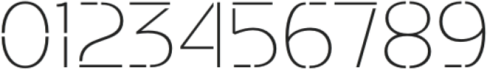Potel Stencil Thin otf (100) Font OTHER CHARS