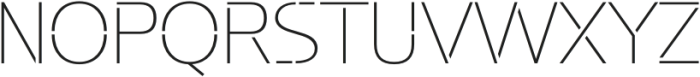 Potel Stencil Thin otf (100) Font UPPERCASE