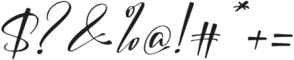 Pottelika Kinetics Italic otf (400) Font OTHER CHARS