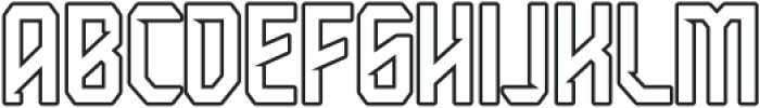 Power Beast 2 Custome Outline otf (400) Font LOWERCASE