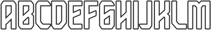 Power Beast 2 Outline otf (400) Font LOWERCASE