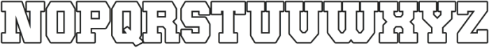 Power Beast Outline otf (400) Font UPPERCASE