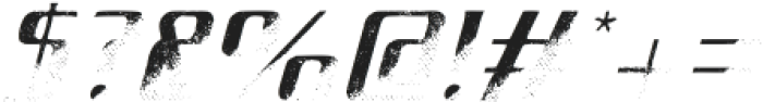 PowerGYM Italic Texture FX otf (400) Font OTHER CHARS