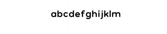 PollyRounded-Bold.ttf Font LOWERCASE