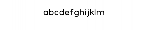 PollyRounded-Regular.ttf Font LOWERCASE