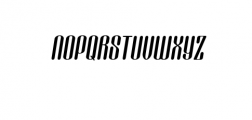 Popstick-Italic.ttf Font UPPERCASE