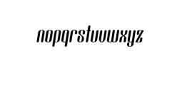 Popstick-Italic.ttf Font LOWERCASE