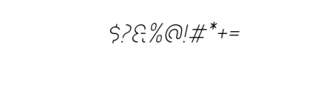 Popular ExtraLight Italic.ttf Font OTHER CHARS