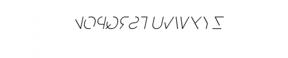 Popular ExtraLight Italic.ttf Font UPPERCASE