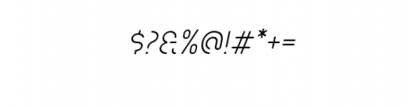 Popular Light Italic.ttf Font OTHER CHARS