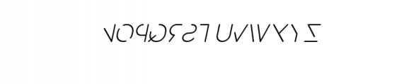 Popular Light Italic.ttf Font UPPERCASE