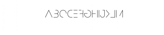 Popular Thin.ttf Font UPPERCASE