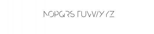 Popular Thin.ttf Font LOWERCASE