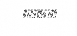 Porton - Outline Bold Italic.otf Font OTHER CHARS